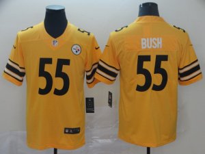 Nike Steelers #55 Devin Bush Gold Inverted Legend Limited Jersey