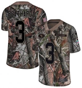 Nike 49ers #3 C.J. Beathard Camo Rush Limited Jersey