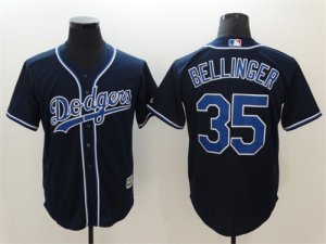 Los Angeles Dodgers #35 Cody Bellinger Navy Cool Base Jersey