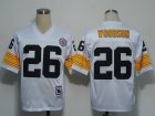 nfl pittsburgh steelers #26 woodson throwback white