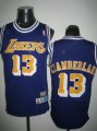 nba fans los angeles lakers #13 chamberlain swingman purple