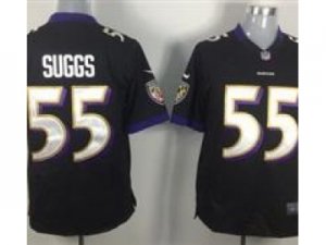 Nike NFL Baltimore Ravens #55 Terrell Suggs Black Game Jerseys