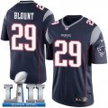 Nike Patriots #29 LeGarrette Blount Navy Youth 2018 Super Bowl LII Game Jersey