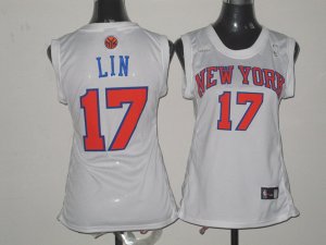 women nba new york knicks #17 jeremy lin white