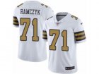Mens Nike New Orleans Saints #71 Ryan Ramczyk Limited White Rush NFL Jersey