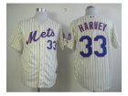 2013 mlb all star jerseys new york mets #33 harvey cream(blue strip)
