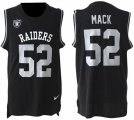 Nike Oakland Raiders #52 Khalil Mack Black Team Color Men' Stitched NFL Limited Tank Top Jersey