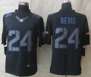 Nike New England Patriots #24 Revis Black Jerseysï¼ˆImpact Limitedï¼‰