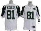 Nike NFL New York Jets #81 Dustin Keller White Elite Jerseys