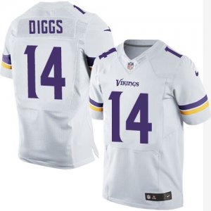 Nike Minnesota Vikings #14 Stefon Diggs white Jerseys(Elite)