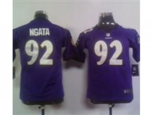 Nike NFL Youth Baltimore Ravens #92 Haloti Ngata Purple Jerseys