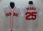Red Sox #25 Steve Pearce White Cool Base Jersey