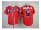 mlb jerseys atlanta braves #5 freeman red[2014 new]