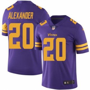 Nike Minnesota Vikings #20 Mackensie Alexander Purple Mens Stitched NFL Limited Rush Jersey