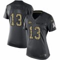 Women's Nike Kansas City Chiefs #13 De'Anthony Thomas Limited Black 2016 Salute to Service NFL Jersey