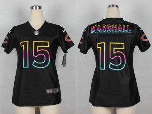 Nike women chicago bears #15 brandon marshall black jerseys[nike fashion]