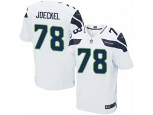 Mens Nike Seattle Seahawks #78 Luke Joeckel Elite White NFL Jersey