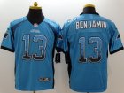 Nike Carolina Panthers #13 Kelvin Benjamin blue jerseys(Drift Fashion Elite)