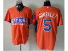mlb 2013 all star jerseys colorado rockies #5 gonzalez orange