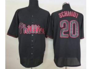 mlb jerseys philadelphia phillies #20 schmidt black[fashion]