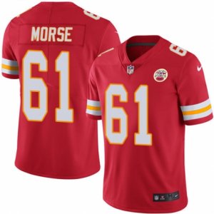 Mens Nike Kansas City Chiefs #61 Mitch Morse Limited Red Rush NFL Jersey