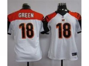 Nike Women NFL Cincinnati Bengals #18 A.J. Green white Jerseys