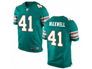 Nike Miami Dolphins #41 Byron Maxwell Elite Aqua Green Alternate NFL Jersey