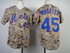 Youth mlb jerseys new york mets #45 Wheeler camo