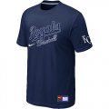 MLB Kansas City Royals D.Blue Nike Short Sleeve Practice T-Shirt