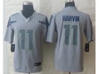 Nike Seattle Seahawks #11 Harvin Grey Jerseys(Limited)