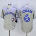 MLB Men Toronto Blue Jays #6 Marcus Stroman Grey New Cool Base Stitched Jersey