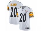 Mens Nike Pittsburgh Steelers #20 Rocky Bleier Vapor Untouchable Limited White NFL Jersey