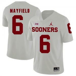 Oklahoma Sooners # 6 Baker Mayfield Red College Football Jersey