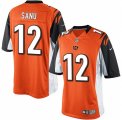 Men's Nike Cincinnati Bengals #12 Mohamed Sanu Limited Orange Alternate NFL Jersey