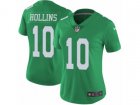 Women Nike Philadelphia Eagles #10 Mack Hollins Limited Green Rush NFL Jersey