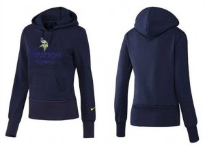 Women Minnesota Vikings Logo Pullover Hoodie-109