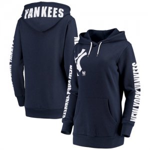 New York Yankees G III 4Her by Carl Banks Women\'s 12th Inning Pullover Hoodie Navy