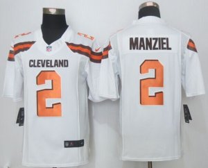 Nike Cleveland Browns #2 Manziel White Jerseys(Limited)