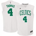 Celtics #4 Isaiah Thomas White Chase Fashion Replica Jersey