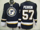 nhl st. louis blues #57 perron blue third jersey