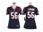 Nike Women Houston Texans #56 Brian Cushing blue jerseys