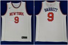 Knicks #9 R.J. Barrett White 2019 NBA Draft First Round Pick Nike Swingman Jersey
