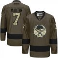 Buffalo Sabres #7 Rick Martin Green Salute to Service Stitched NHL Jersey