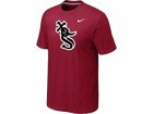 Chicago White Sox Nike Heathered Red Club Logo T-Shirt