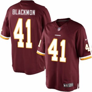 Mens Nike Washington Redskins #41 Will Blackmon Limited Burgundy Red Team Color NFL Jersey