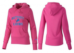 Women Detroit Lions Logo Pullover Hoodie-024