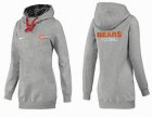 Women Chicago bears Logo Pullover Hoodie-074