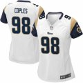 Womens Nike Los Angeles Rams #98 Quinton Coples Limited White NFL Jersey