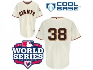 2012 world series mlb san francisco giants #38 wilson cream