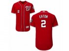 Mens Majestic Washington Nationals #2 Adam Eaton Red Flexbase Authentic Collection MLB Jersey
